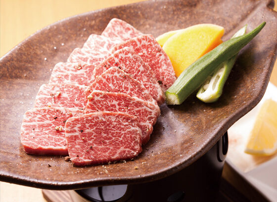 A5ランク宮古牛 シャトーブリアンの陶板焼肉