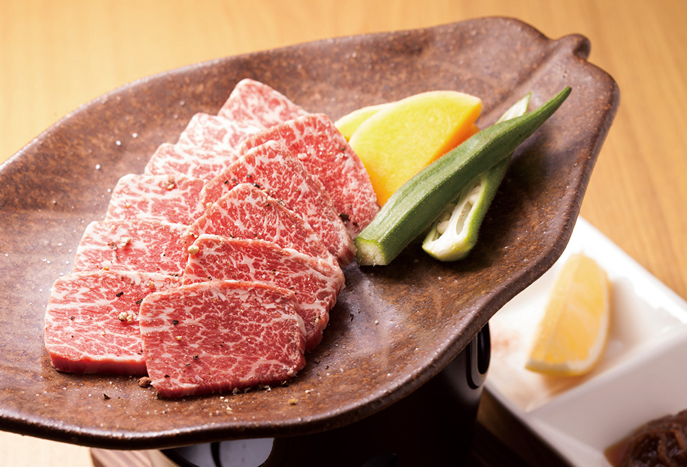 A5ランク宮古牛 シャトーブリアンの陶板焼肉